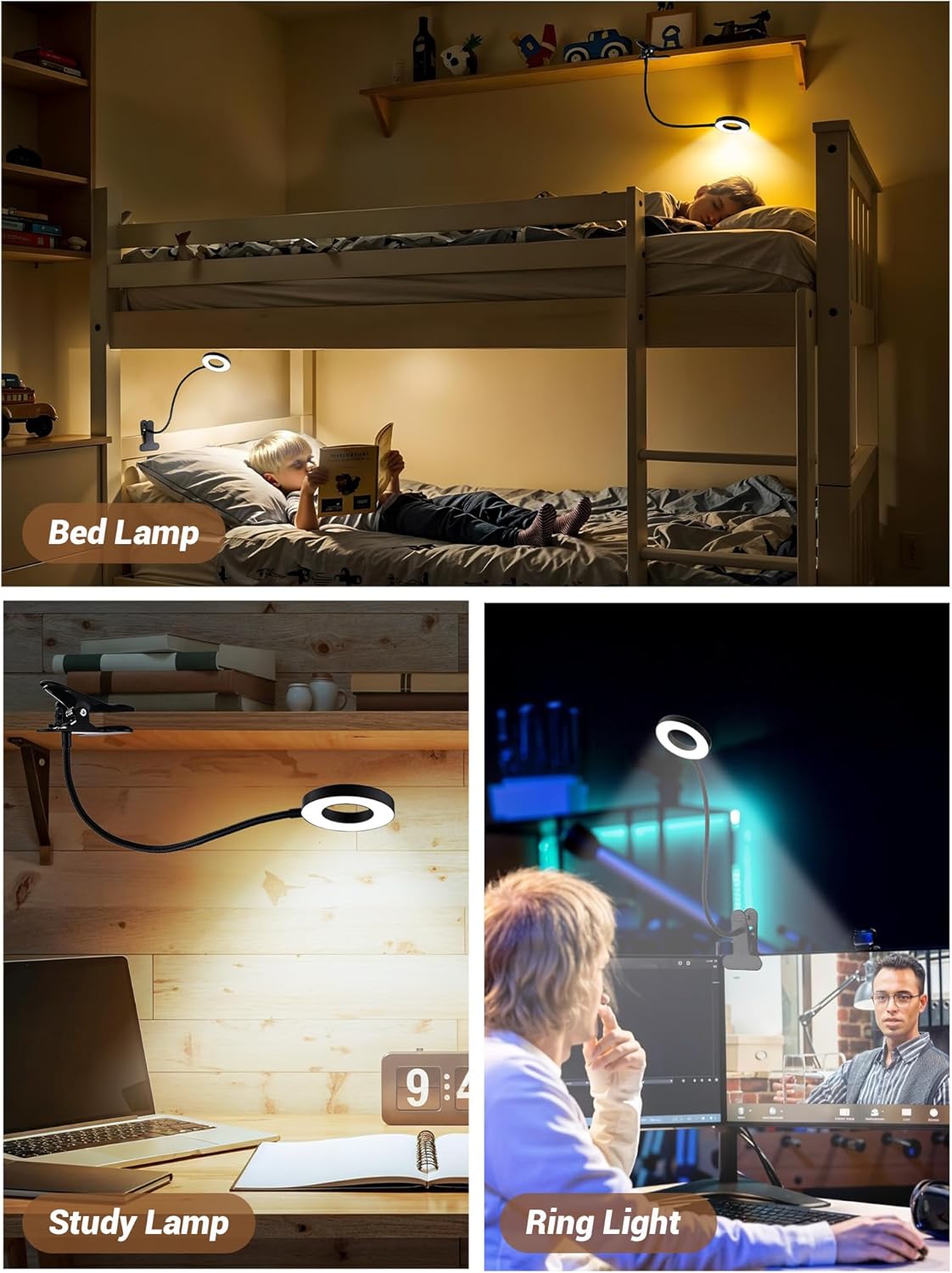 flicker-free, no blue light, no radiation eye-protection technology