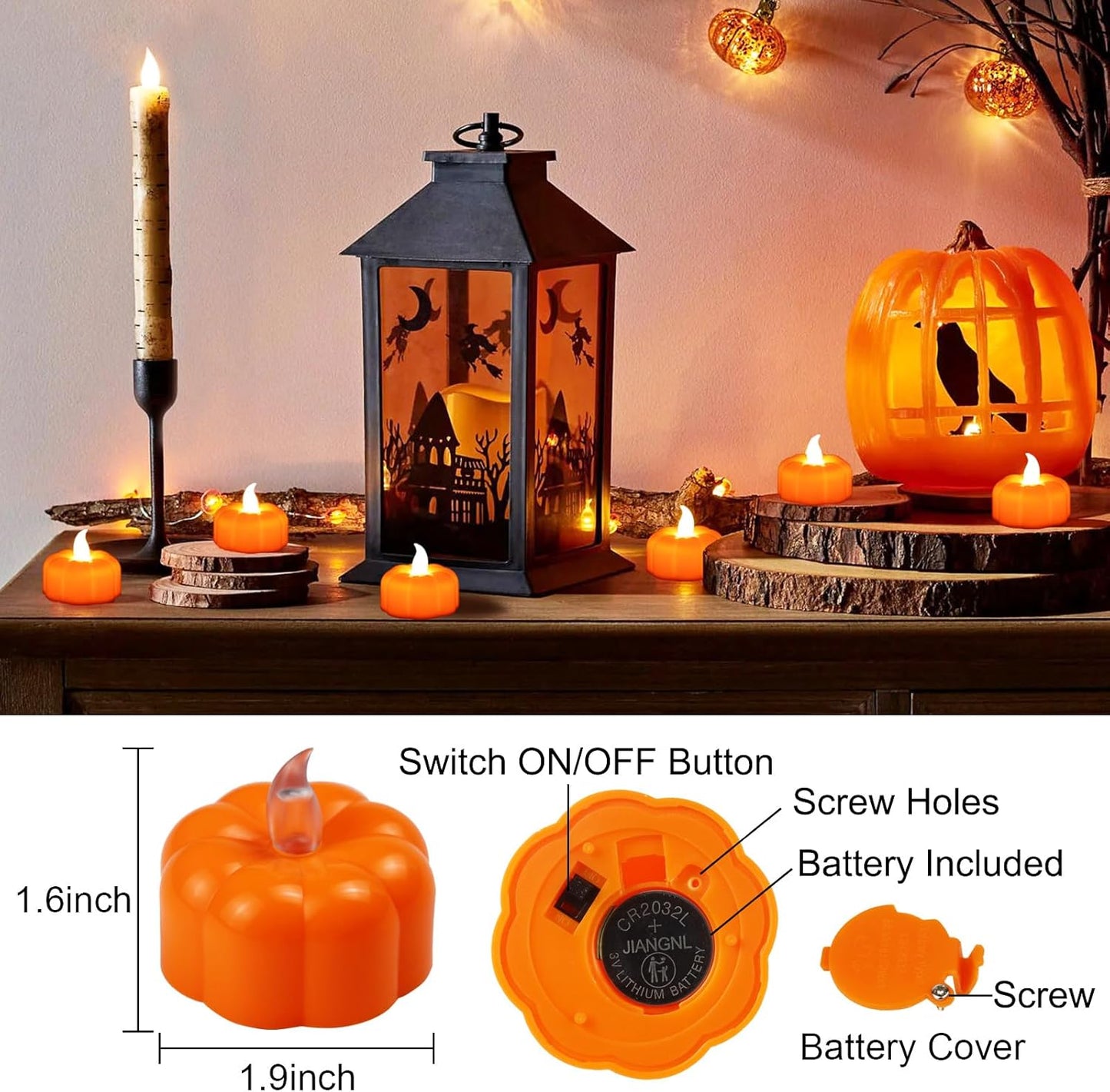 flickering amber warm yellow led flame simulation