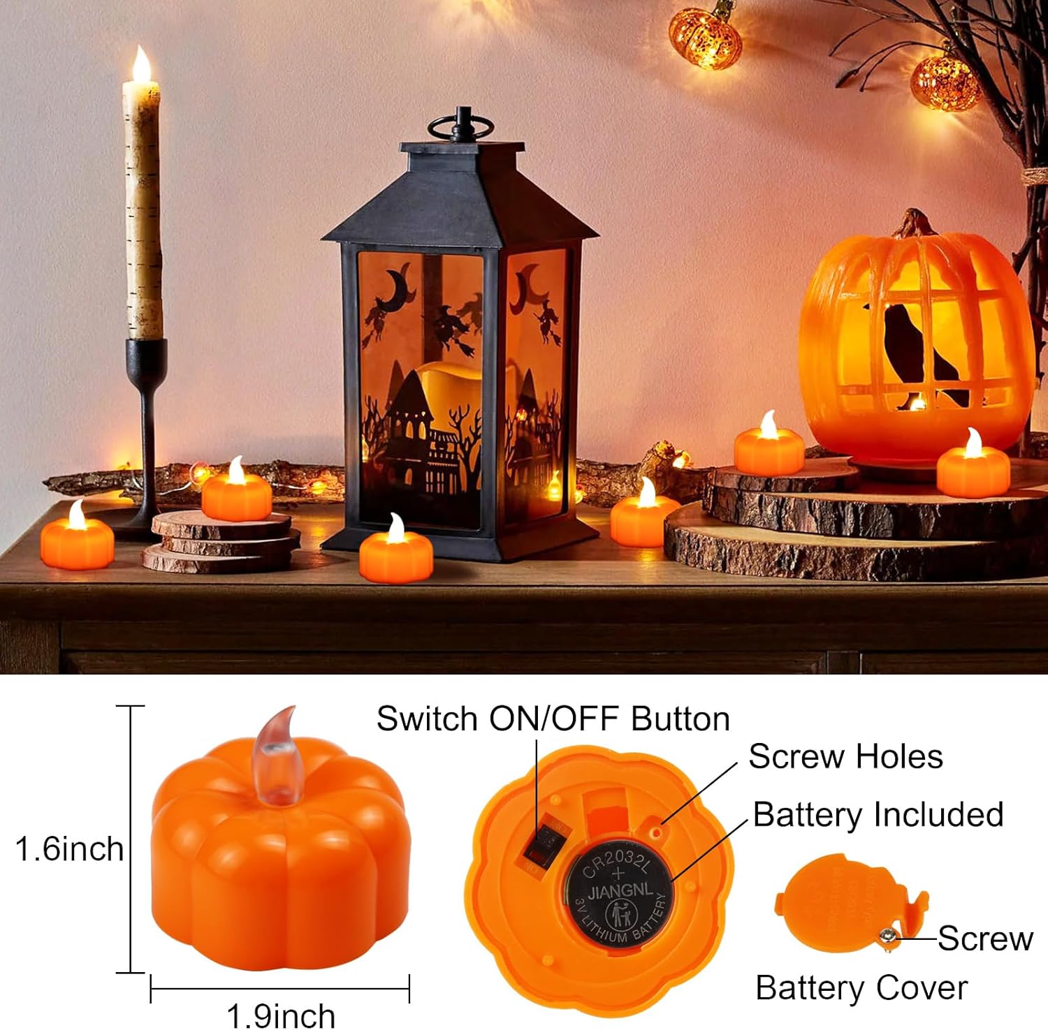 flickering amber warm yellow led flame simulation