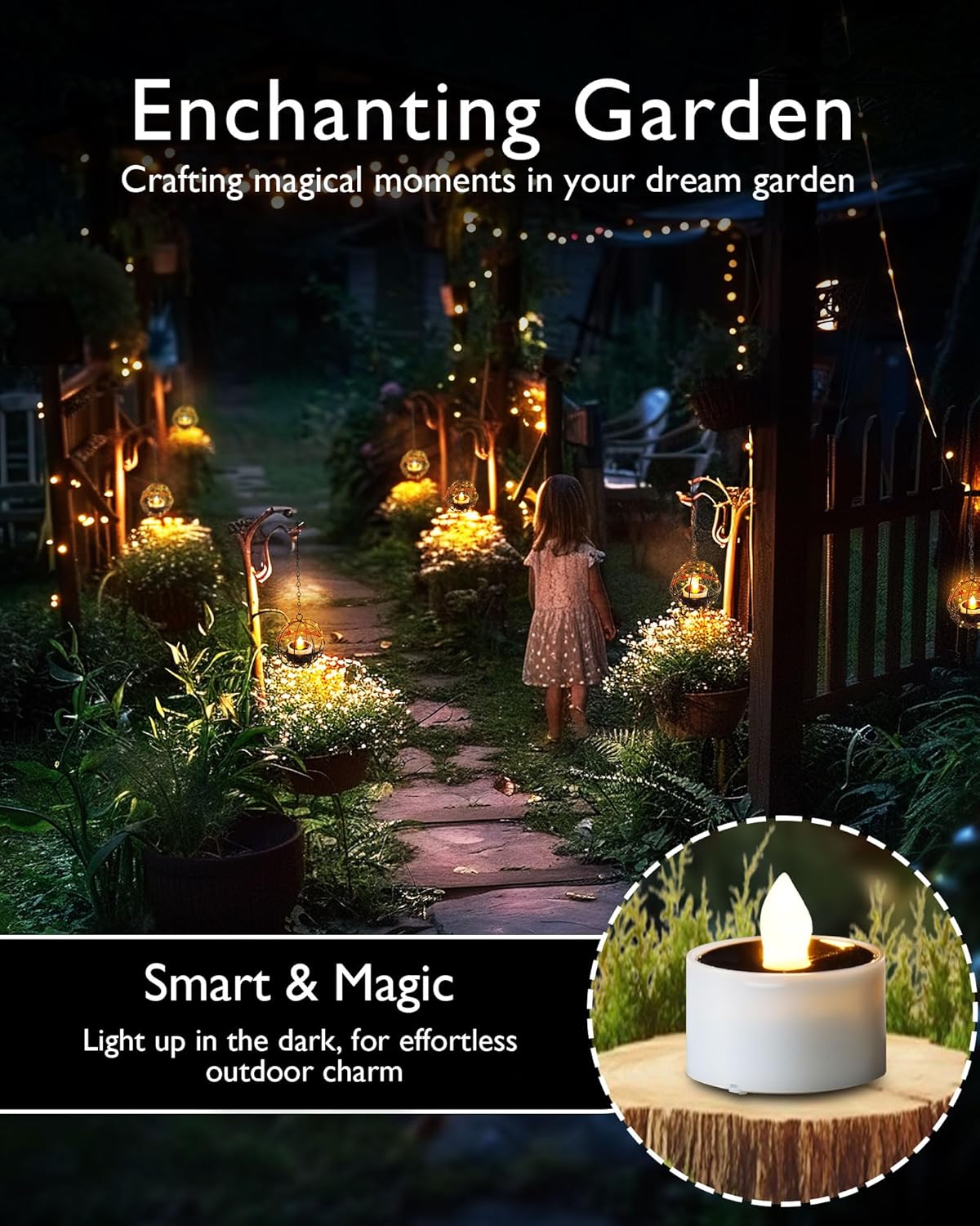 flickering warm white led that mimics real candle flame without heat or flame
