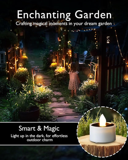 flickering warm white led that mimics real candle flame without heat or flame