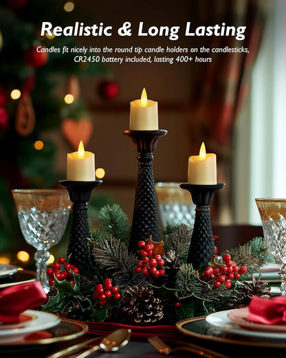 flickering warm white led with realistic flame-effect