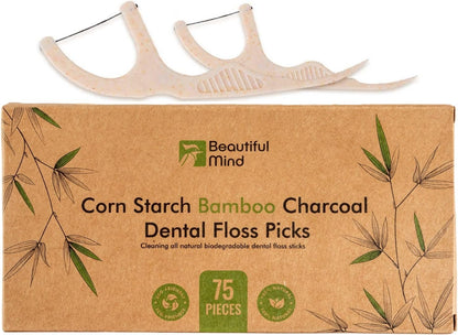 floss thread made from bamboo charcoal ashes for shred-resistant strength