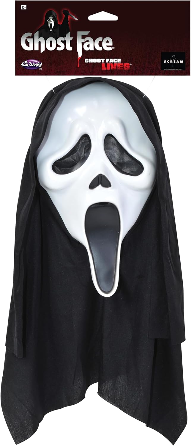 Horror Movie Mask – Group Costume Option for Family Halloween Parties, Easy On and Off Foam Design