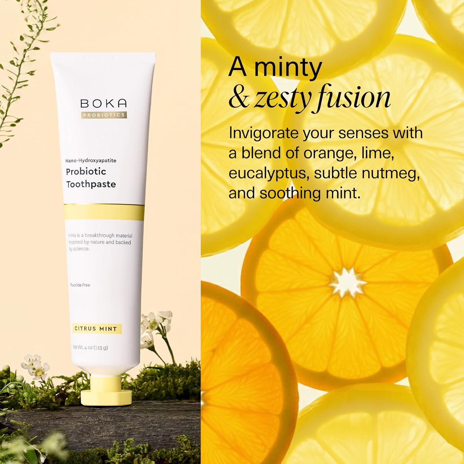 fluoride-free, sulfate-free, paraben-free, no artificial flavors or colors