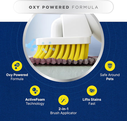 foam item form that penetrates carpet fibers without oversaturating