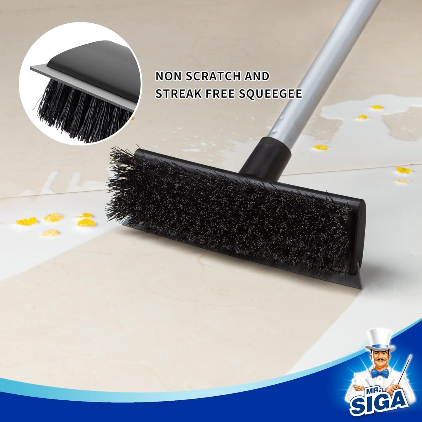 foam-wrapped handle top for comfortable grip and pressure control