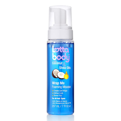 foaming mousse format that distributes evenly through damp hair
