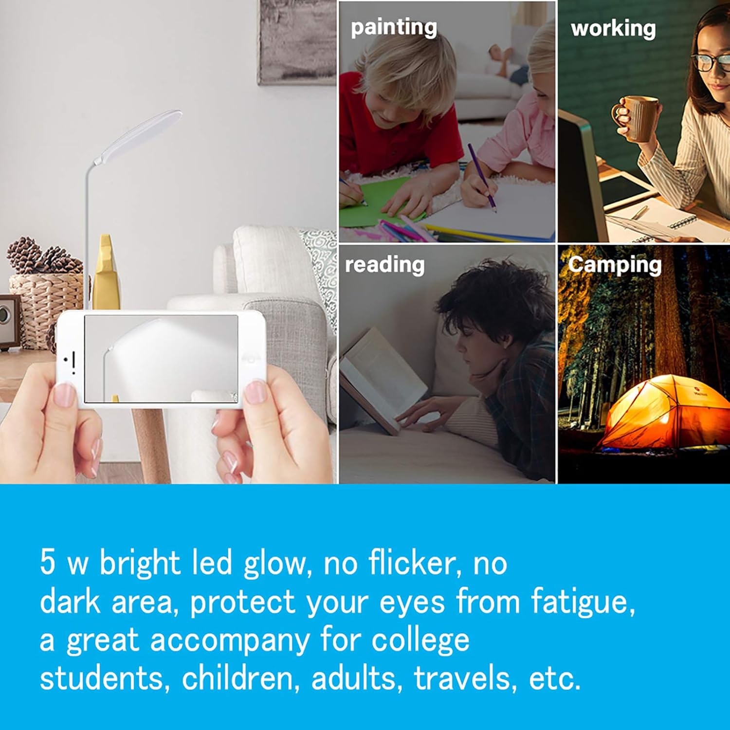 foldable compact body weighing only 3.2 oz for travel and small spaces