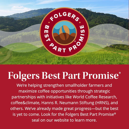 Folgers Classic Roast Instant Coffee – Office Desk Brew for Fast Morning Focus, No Equipment Needed