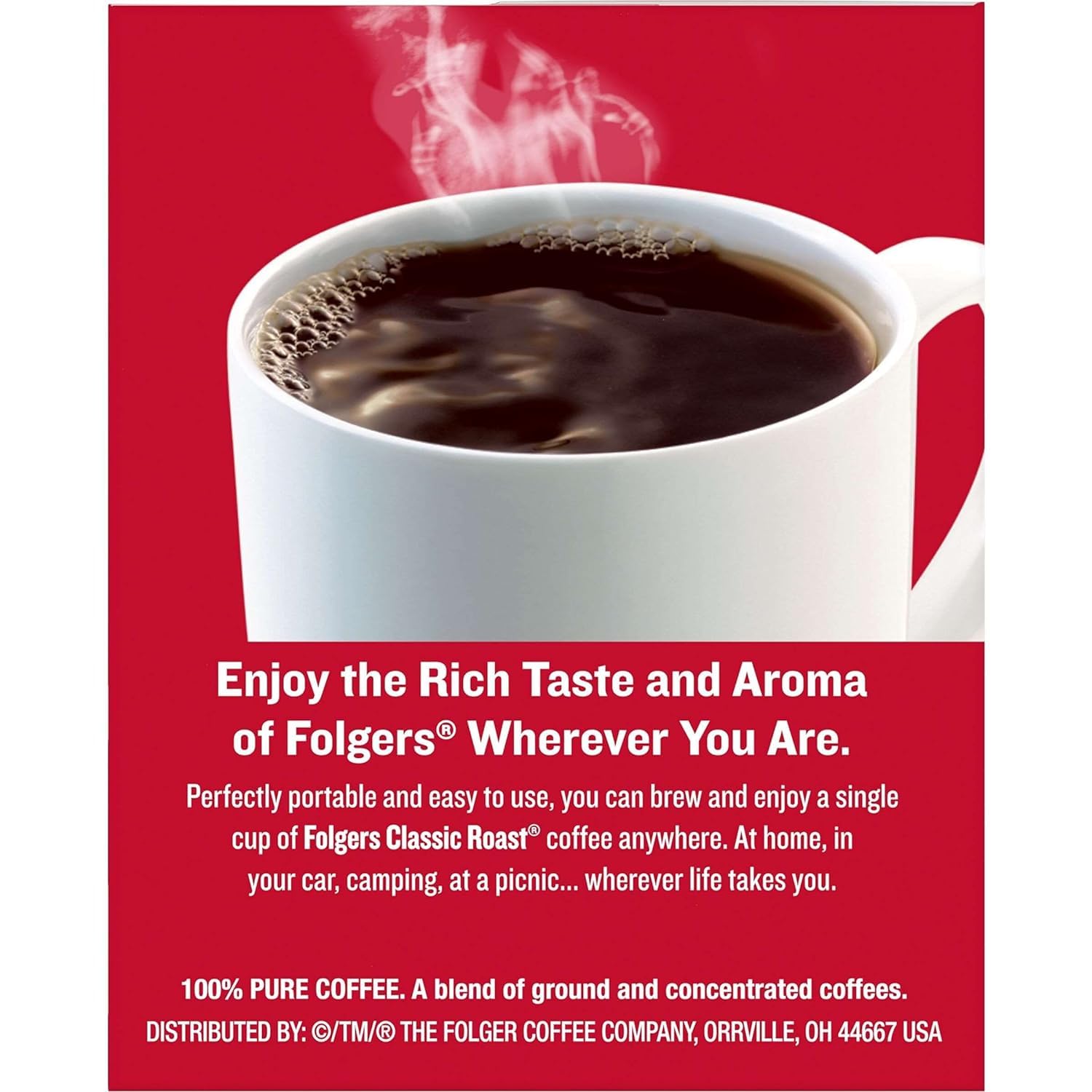 Folgers Coffee Singles – Clutter-Free Coffee Solution for Dorm Rooms and Kitchenette Counters