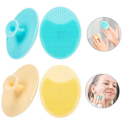 JEXCULL Soft Silicone Face Exfoliator Pads – Less-Is-More Cleansing Tool, Multi-Color Simplicity for Daily Use
