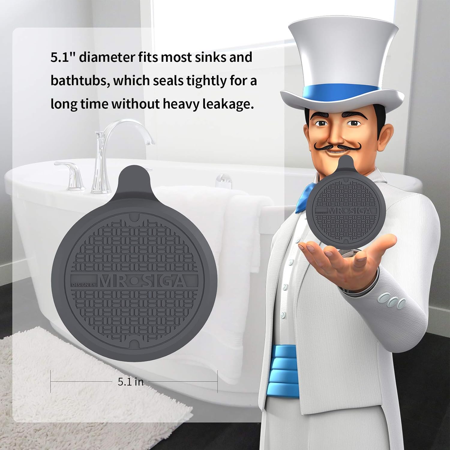 food-safe silicone construction that is durable, flexible, and easy to clean with mild soap