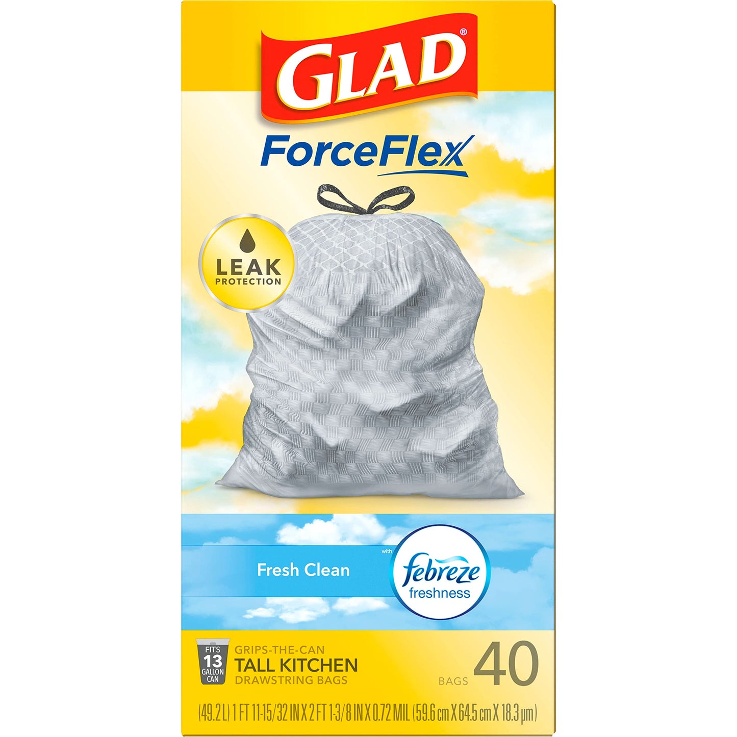 forceflex stretchable strength technology that expands around sharp edges and heavy loads