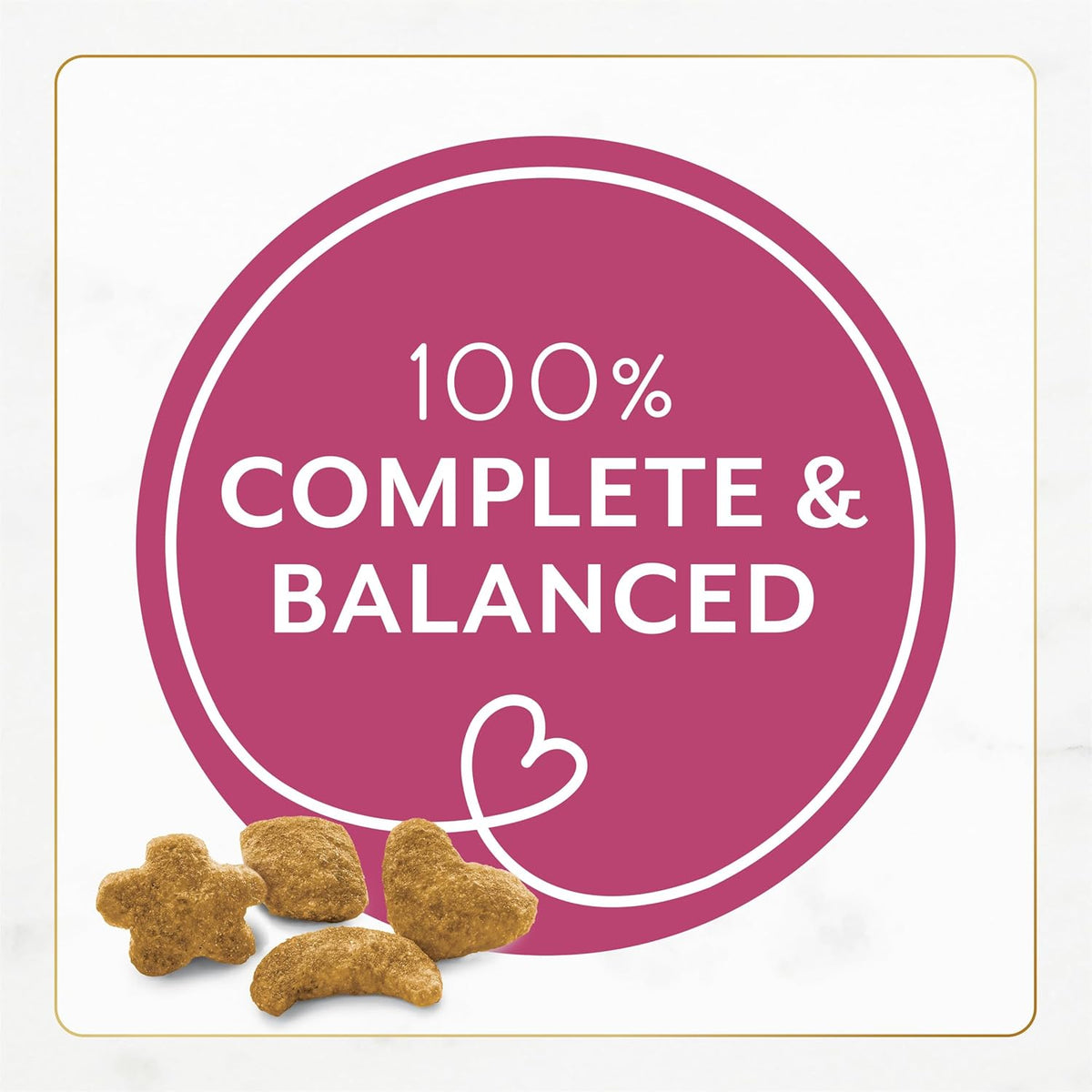 formula described as 100% complete and balanced with essential vitamins and minerals