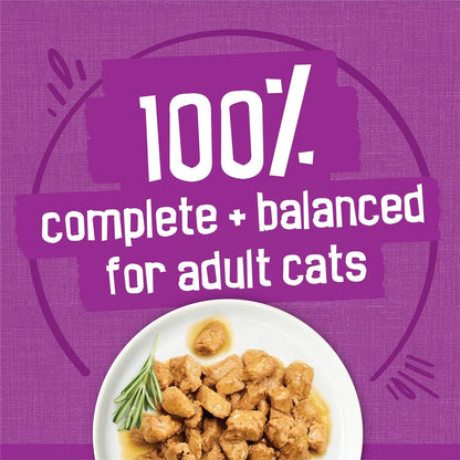 formulated as 100 percent complete and balanced nutrition for adult-cat maintenance
