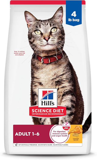 formulated specifically for adult cats aged 1-6 in a dry pellet format