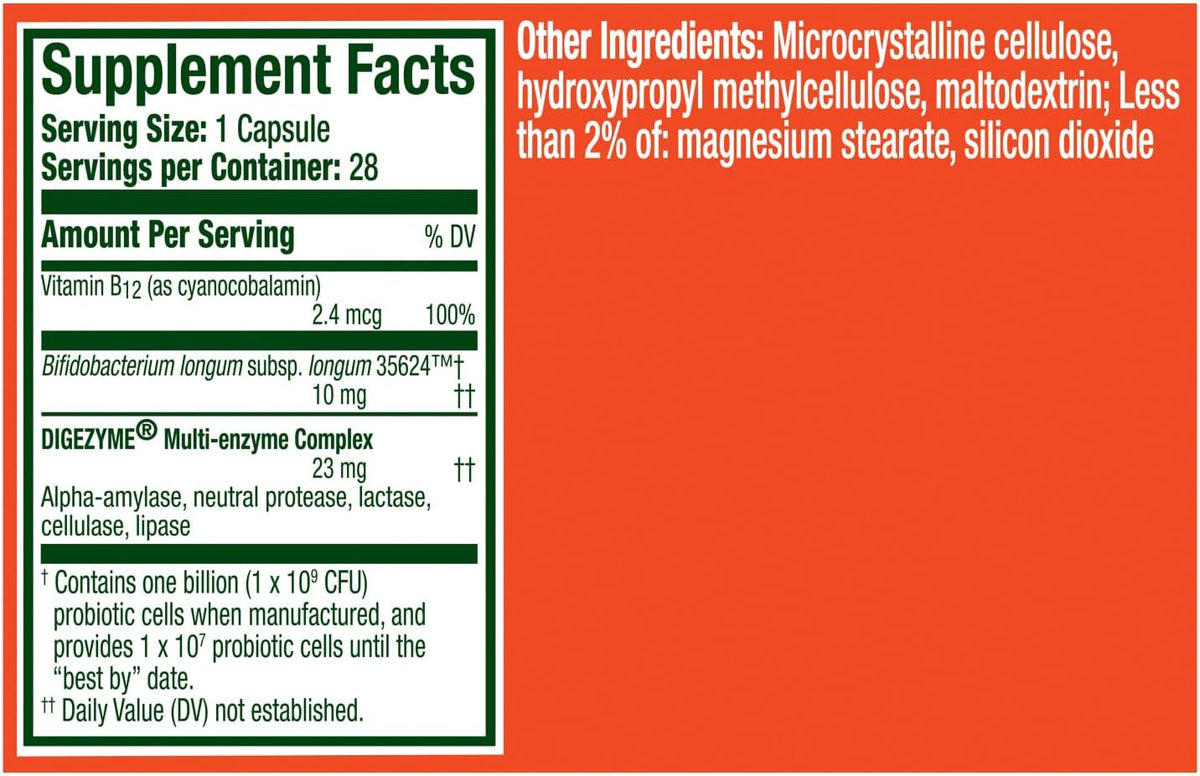 Align Probiotic for Medication-Cabinet and Desk Storage, Protected 28-Capsule Digestive Routine