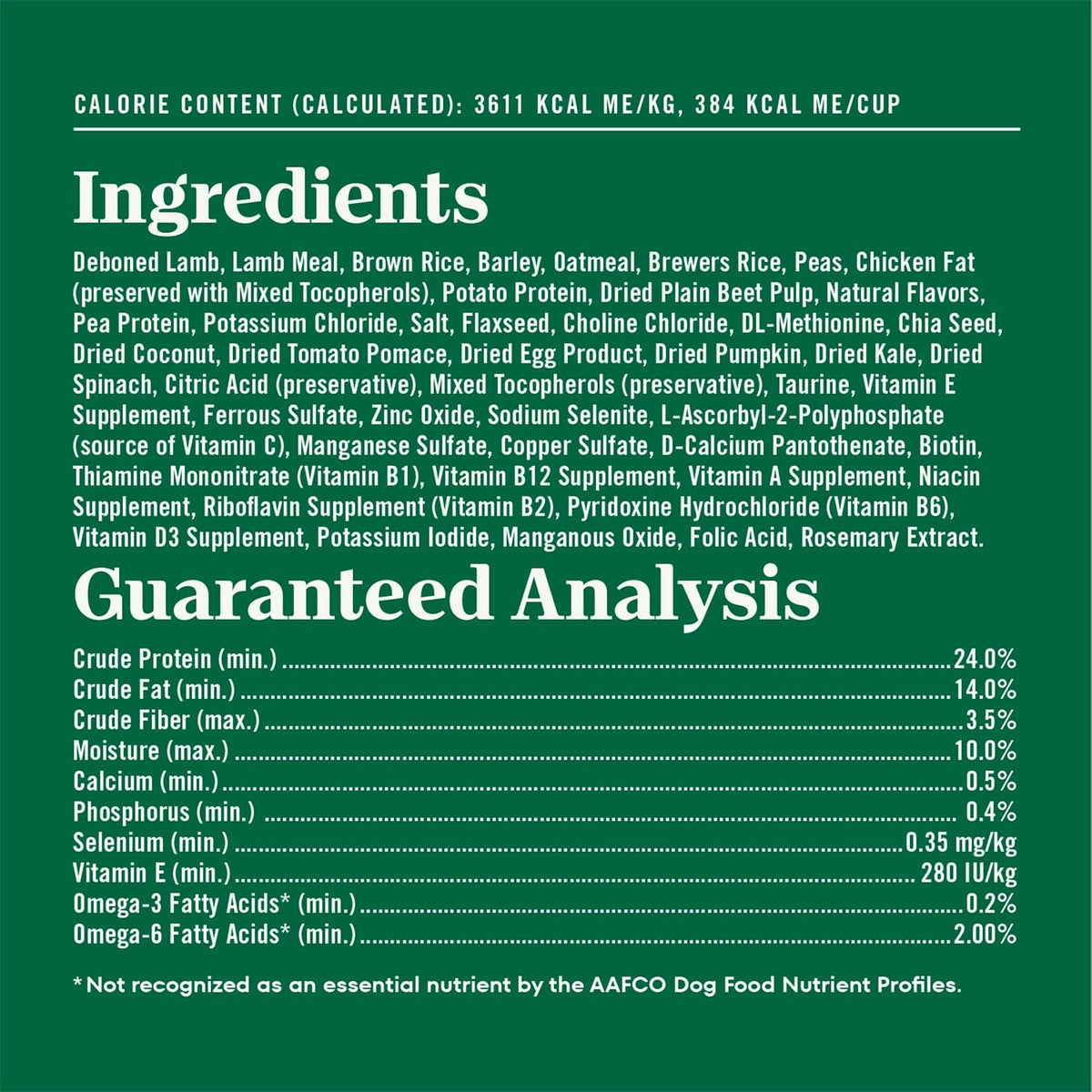 fortified blend of vitamins, minerals, and antioxidants including dried pumpkin, kale, spinach, and chia seed
