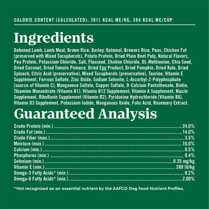 fortified blend of vitamins, minerals, and antioxidants including dried pumpkin, kale, spinach, and chia seed