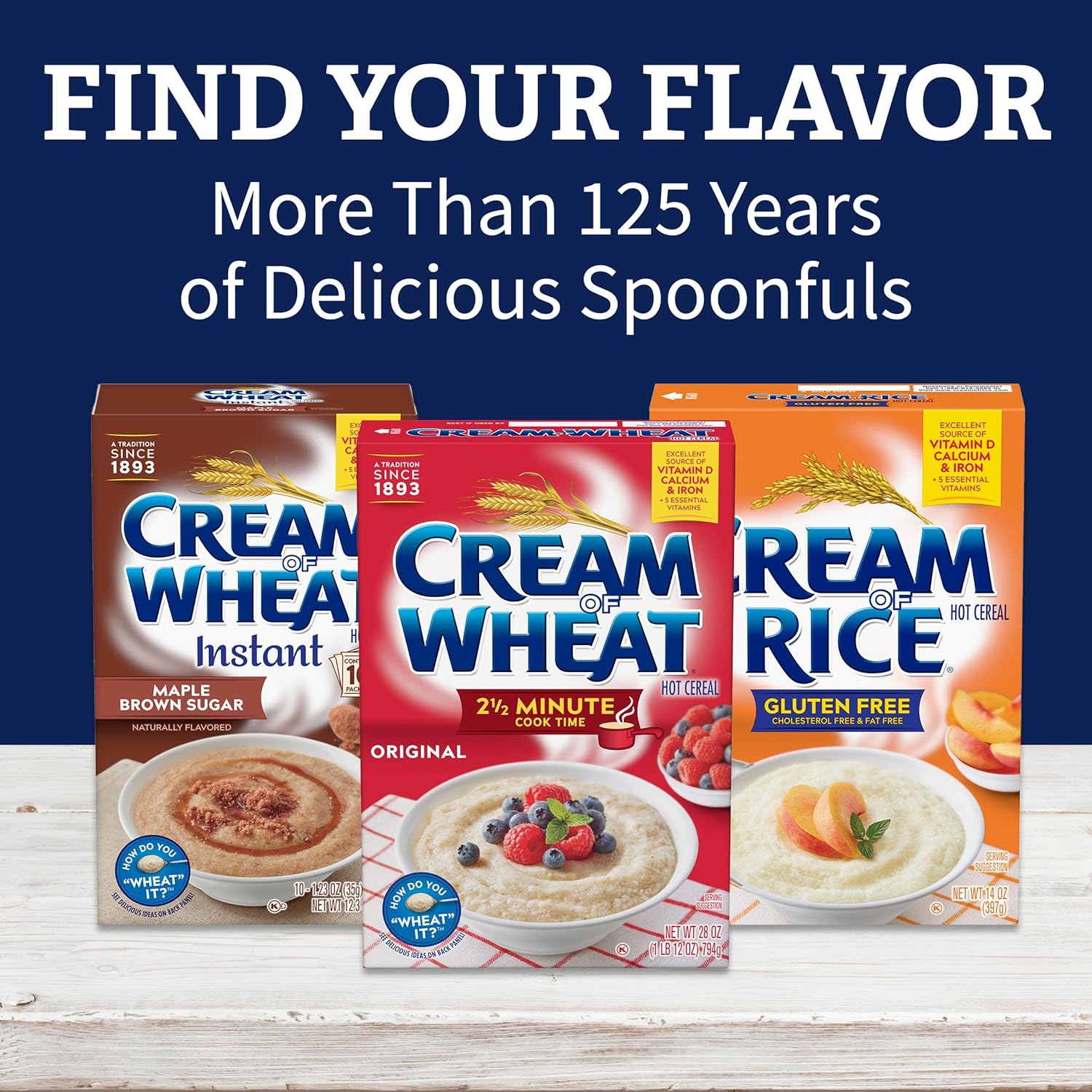 fortified with iron and 3 additional vitamins and minerals