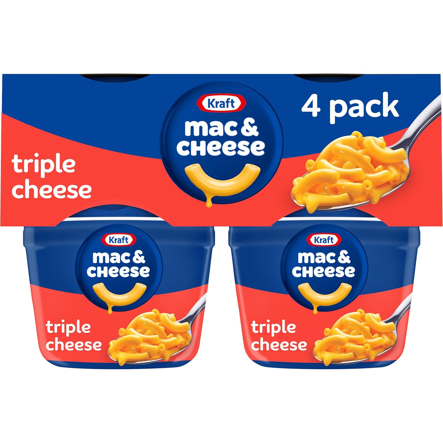 four 2.05 oz single-serve microwaveable cups per sleeve