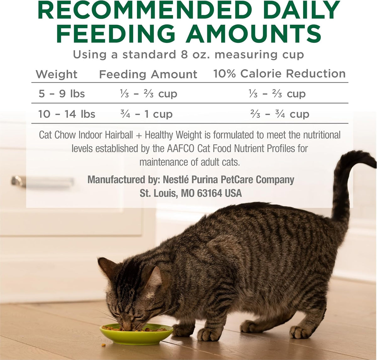 Purina Cat Chow Indoor Hairball + Healthy Weight Dry Cat Food – Daily Adult Cat Nutrition Without Artificial Flavors