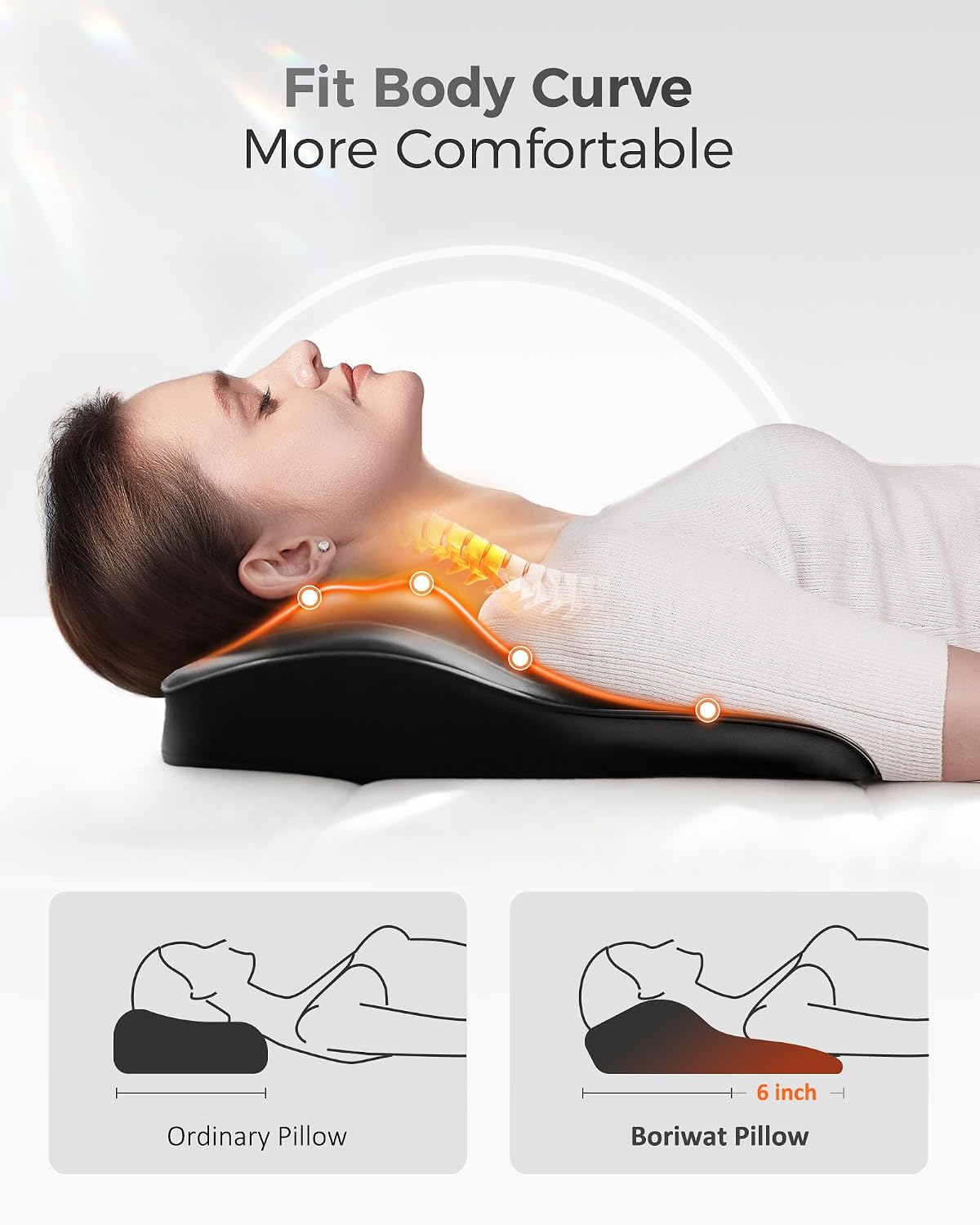 four deep-kneading shiatsu nodes with bi-directional control and three adjustable intensity levels