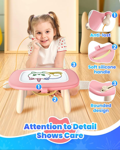 four detachable, twistable cylindrical legs provide three usage modes and support up to 120 lbs