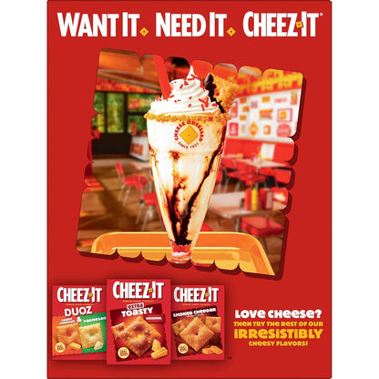 four flavor variants available: original, extra toasty, extra cheesy, and hot and spicy