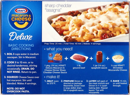 four flavor variants: four cheese, sharp cheddar, original, and gluten free original
