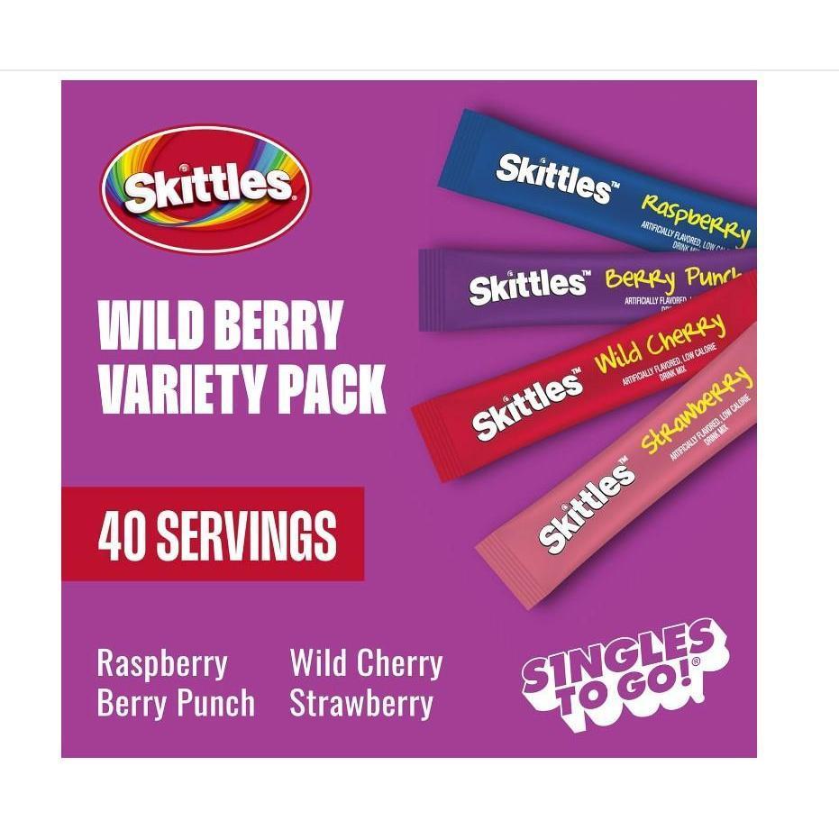 four flavor varieties in the original pack: strawberry, orange, green apple, and grape