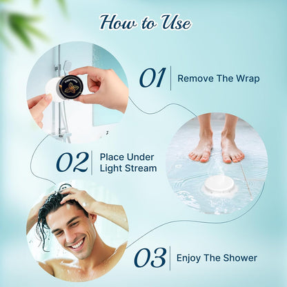 Linkax Men's Shower Steamers 8 Pieces, Woody and Refreshing Scents for a Personalized Fragrance Routine