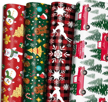 four jumbo sheets, each measuring 29 by 42 inches