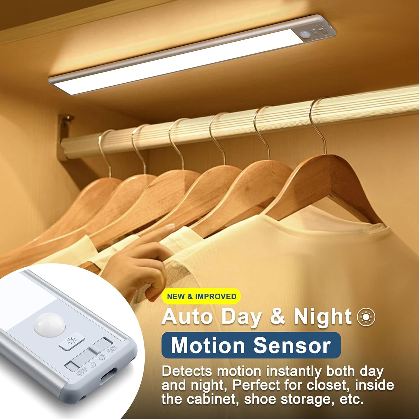 four operating modes: on, off, auto night, auto day & night