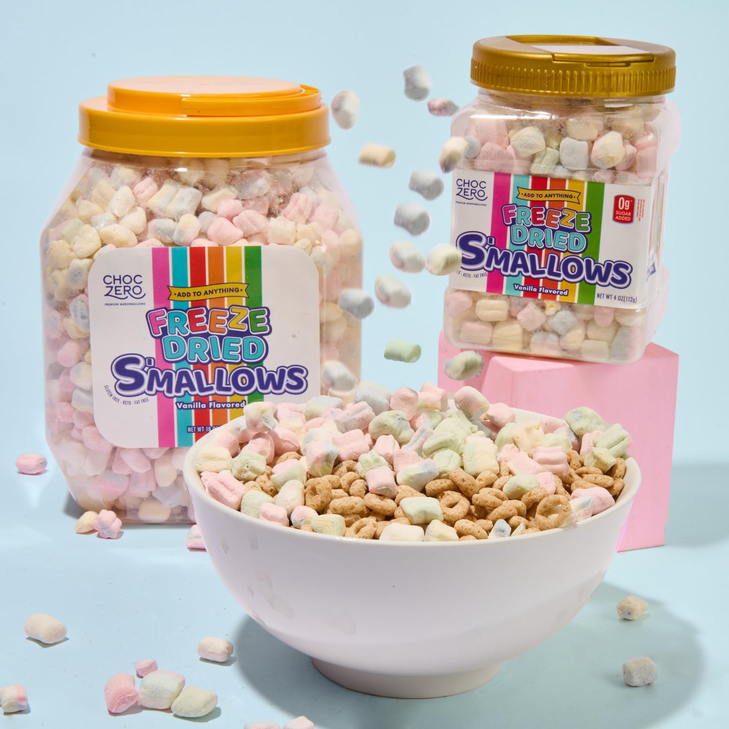 four product formats — regular, mini, freeze-dried, and spread — for varied use scenarios