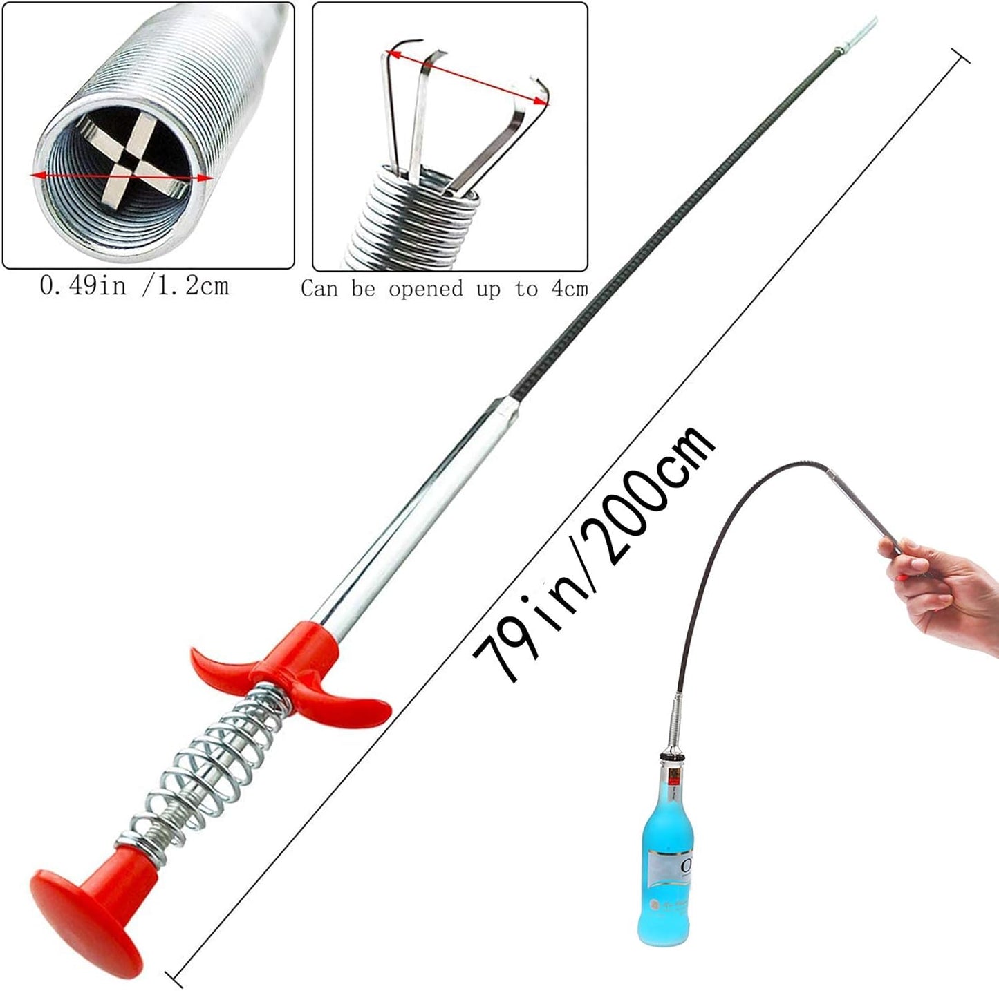 four-prong claw with press-handle grip mechanism