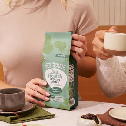 Four Sigmatic Gut Health Coffee – Simple Daily Ritual, Single-Origin Low-Acid Coffee Without the Excess
