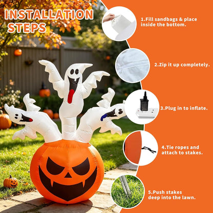 four size and color variants: 6ft orange/white, 6ft black/orange, 12ft white, 12ft multicolor