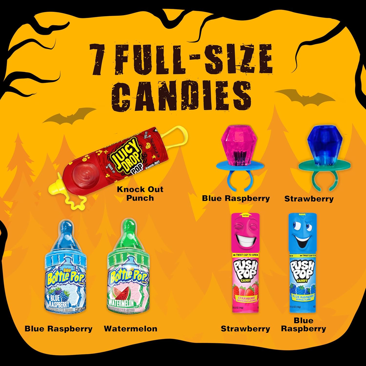 four size variants available: 4, 7, 12, and 18 count to scale for any event