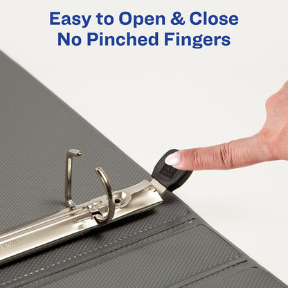 four stacked interior pockets for loose paper organization