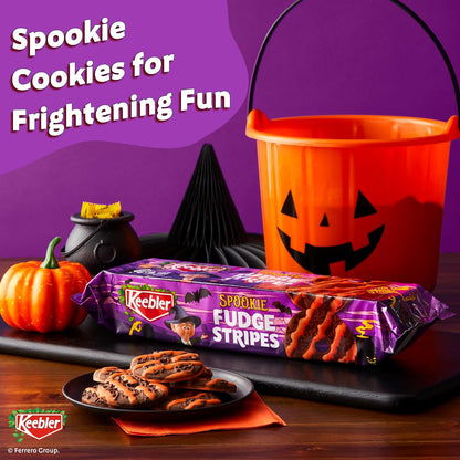 four unique halloween-themed cookie designs
