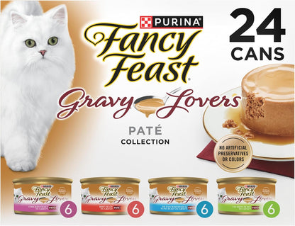 four varieties: beef feast, chicken feast, ocean whitefish and tuna feast, and salmon feast