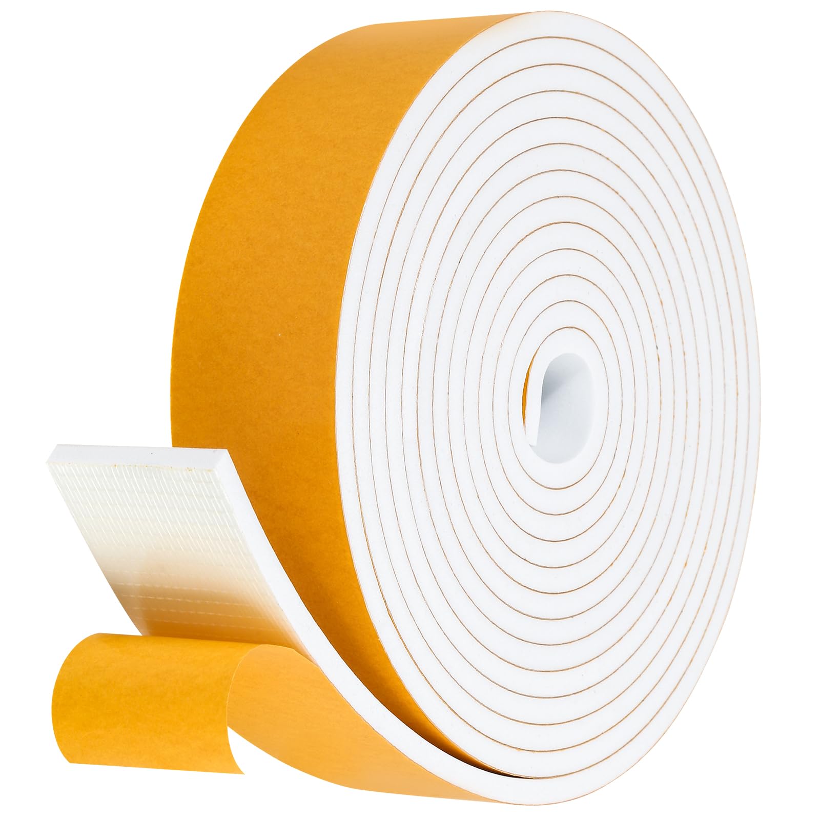 Fowong High Density Foam Tape – Worry-Free Weatherproofing for Bedrooms and Playrooms, 16ft Non-Toxic Insulation