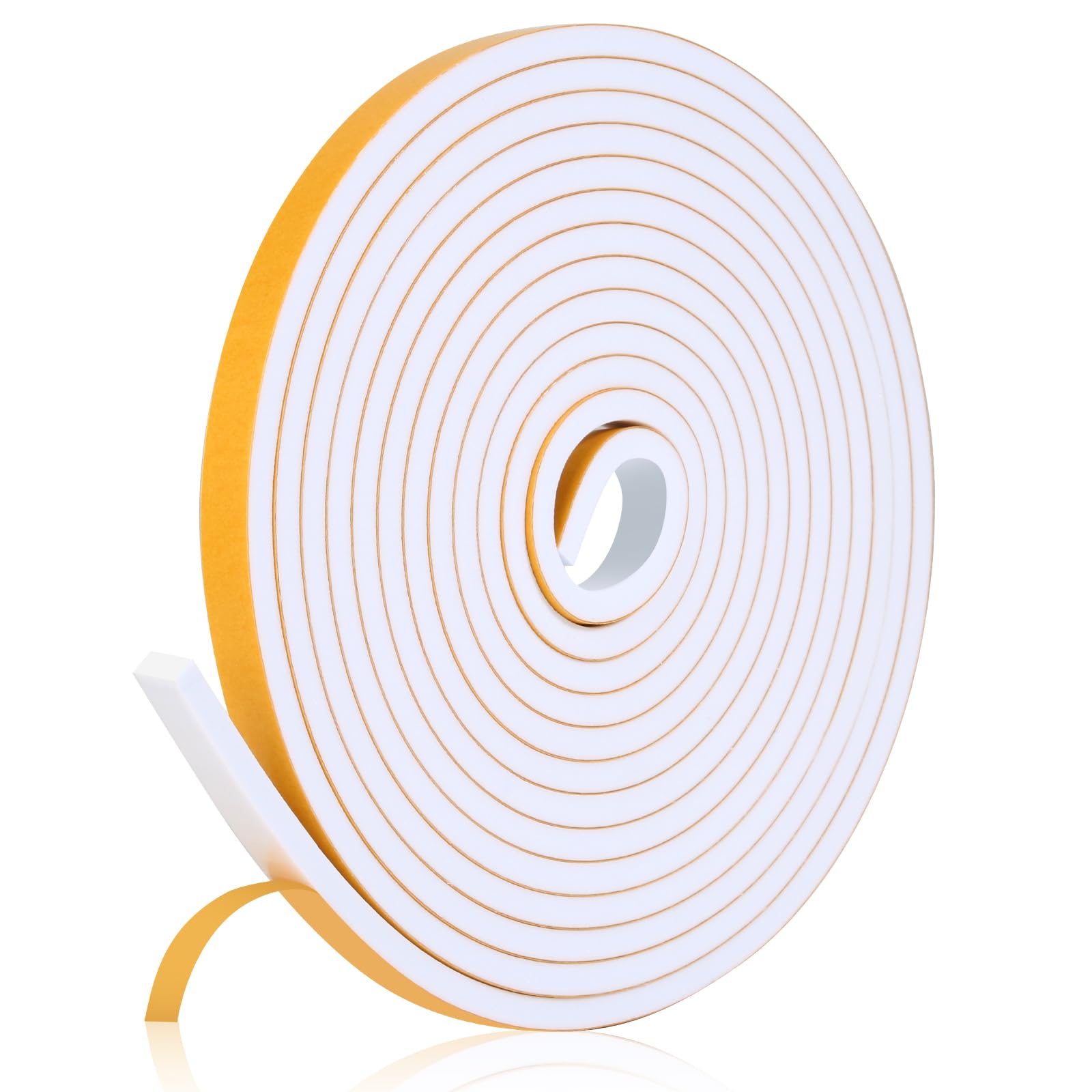 Fowong High Density Foam Tape – Worry-Free Weatherproofing for Bedrooms and Playrooms, 16ft Non-Toxic Insulation