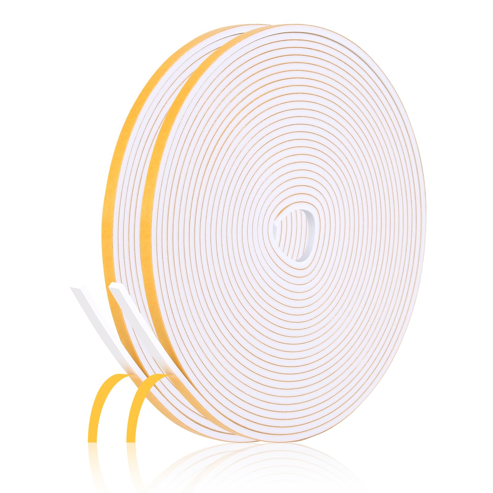 Fowong High Density Foam Tape – Worry-Free Weatherproofing for Bedrooms and Playrooms, 16ft Non-Toxic Insulation