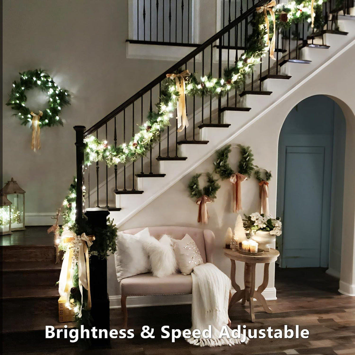 Brizled Smart String Lights Birthday Gift for Her, 200 RGB LEDs with Music Mode and Voice Control for Festive Home Displays