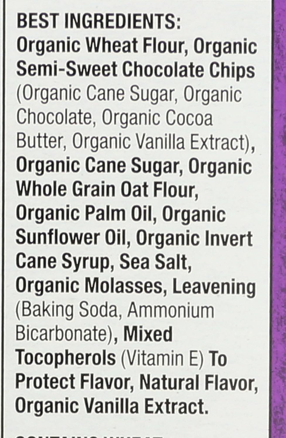 free from artificial flavors, synthetic colors, and high fructose corn syrup