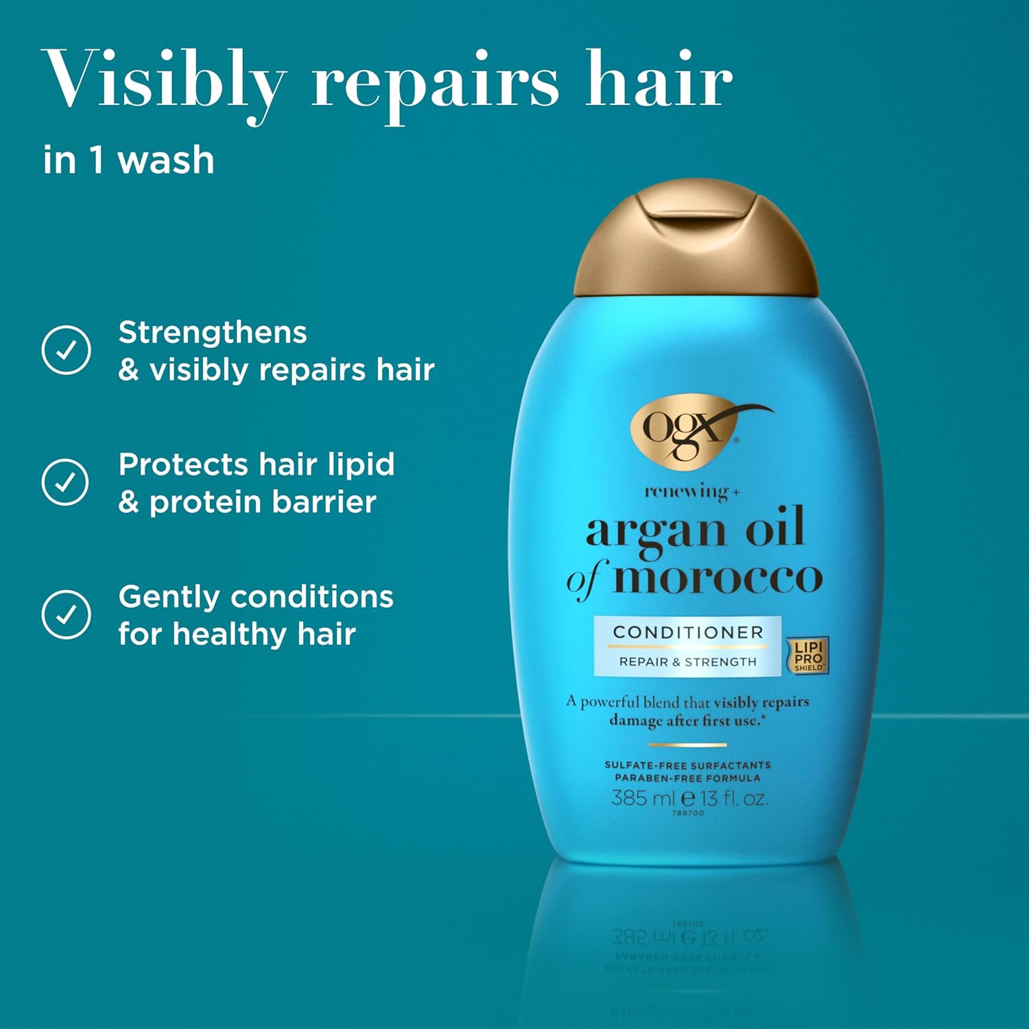 free-from formulation: no sulfated surfactants, parabens, phthalates, microplastics, or dyes