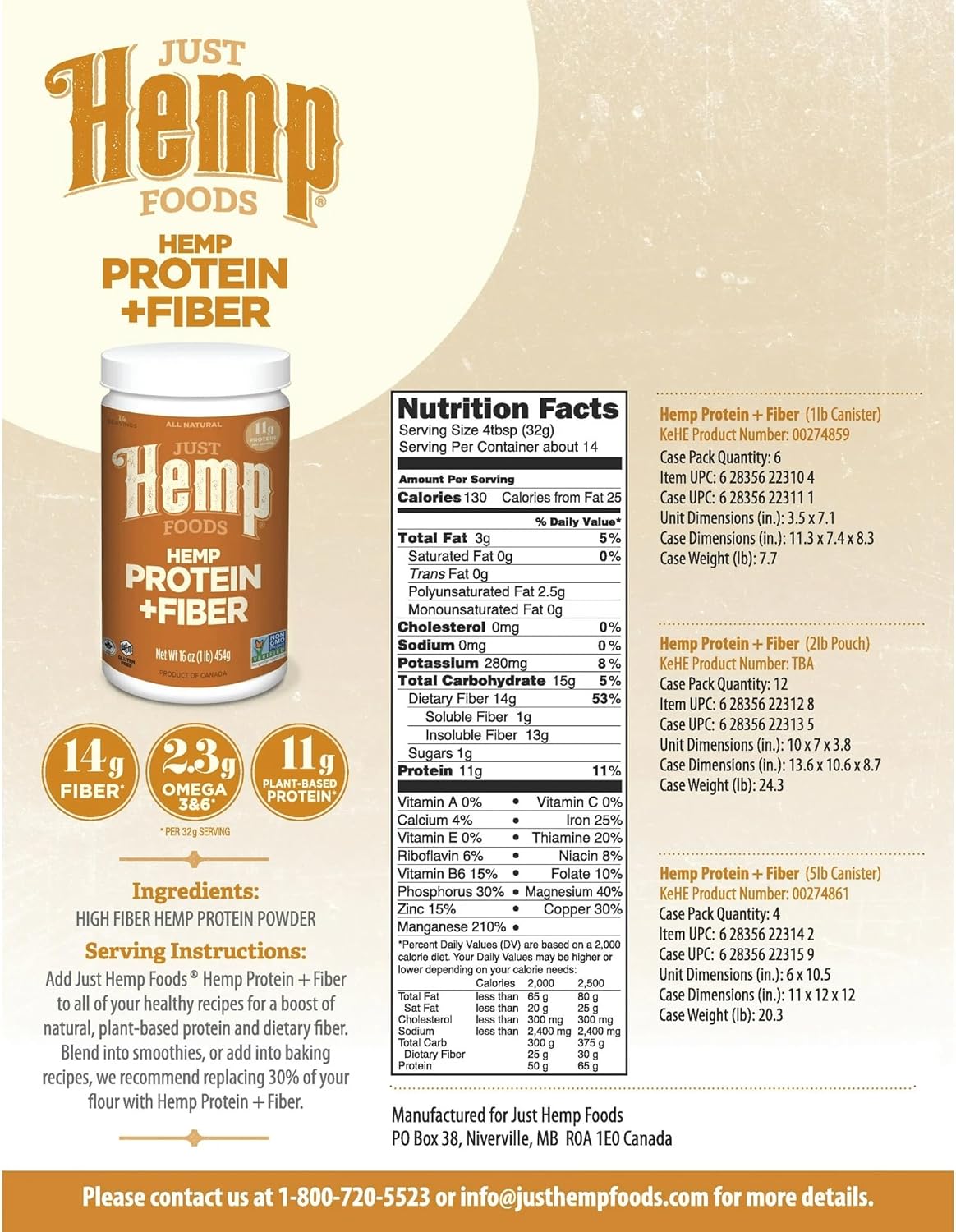 free from gluten, soy, and lactose